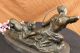 Bronzestatue Nackter Krieger Der Gegen Einen Löwen Kämpft Kunst Deko Gross Antike Bild 8
