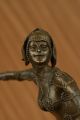 Bronzeskulptur Tanzende Frau Chiparus Kunst Deko Geschenk Antike Bild 7