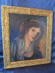 Mädchen Frau In Öl Frankreich / Paris Impressionismus Vor Oder Um 1900 Museal Antike Bild 2