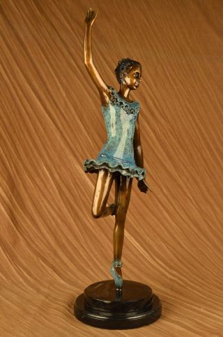 Chiparus Ballerina Tänzer Bronze Statue Skulptur Art Nouveau Figur Dekoration Bild