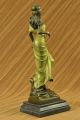 Unterzeichnet Miraval Ägyptische Prinzes.  Bronze Patina Figur Statue Skul.  Figur Antike Bild 6