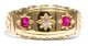 Victorian,  Datiert 1898: Rubine & Diamanten In 750er Goldring Rubin Ring Diamant Schmuck nach Epochen Bild 1