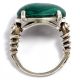Ungewöhnlicher Vintage Silber Ring Mit Malachit / Malachite Sterling Silver Ringe Bild 5