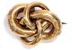 Um 1880: Schöne Knoten Brosche Aus Gold Doublé / Lovers Knot Brooch Schmuck nach Epochen Bild 1