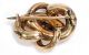 Um 1880: Schöne Knoten Brosche Aus Gold Doublé / Lovers Knot Brooch Schmuck nach Epochen Bild 4