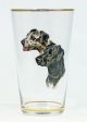 Becher Bierglas Emailmalerei Hunde Dalmatiner Signiert Handgemalt Sammlerglas Bild 1