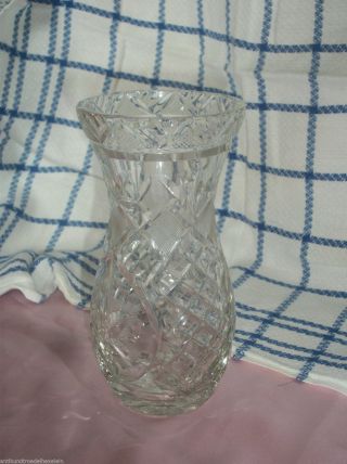 Hübsche Alte Kristall Vase Bild