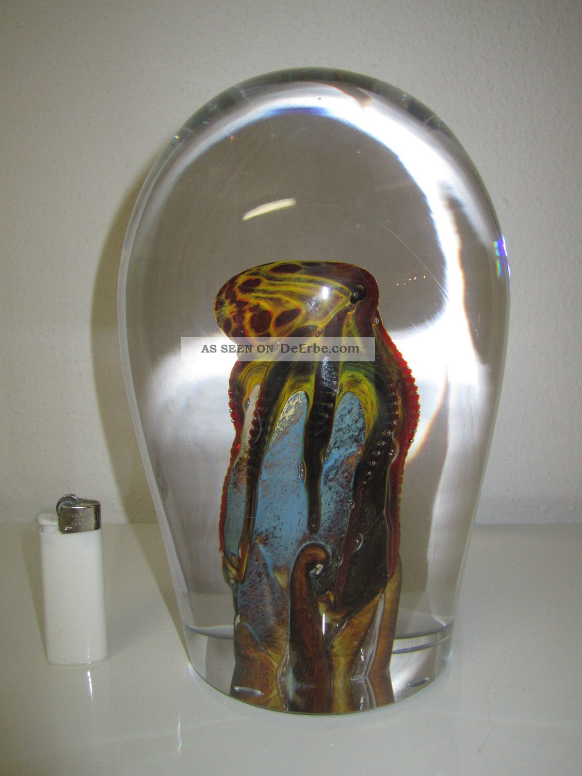 Glasskulptur / Paperweights / Briefbeschwerer / Tintenfisch - Octopus Galeriestuck Glas & Kristall Bild