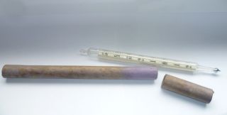 Thermometer Antik Reaumur Sammlerstück Originalverpackung Unbeschädigt Bild