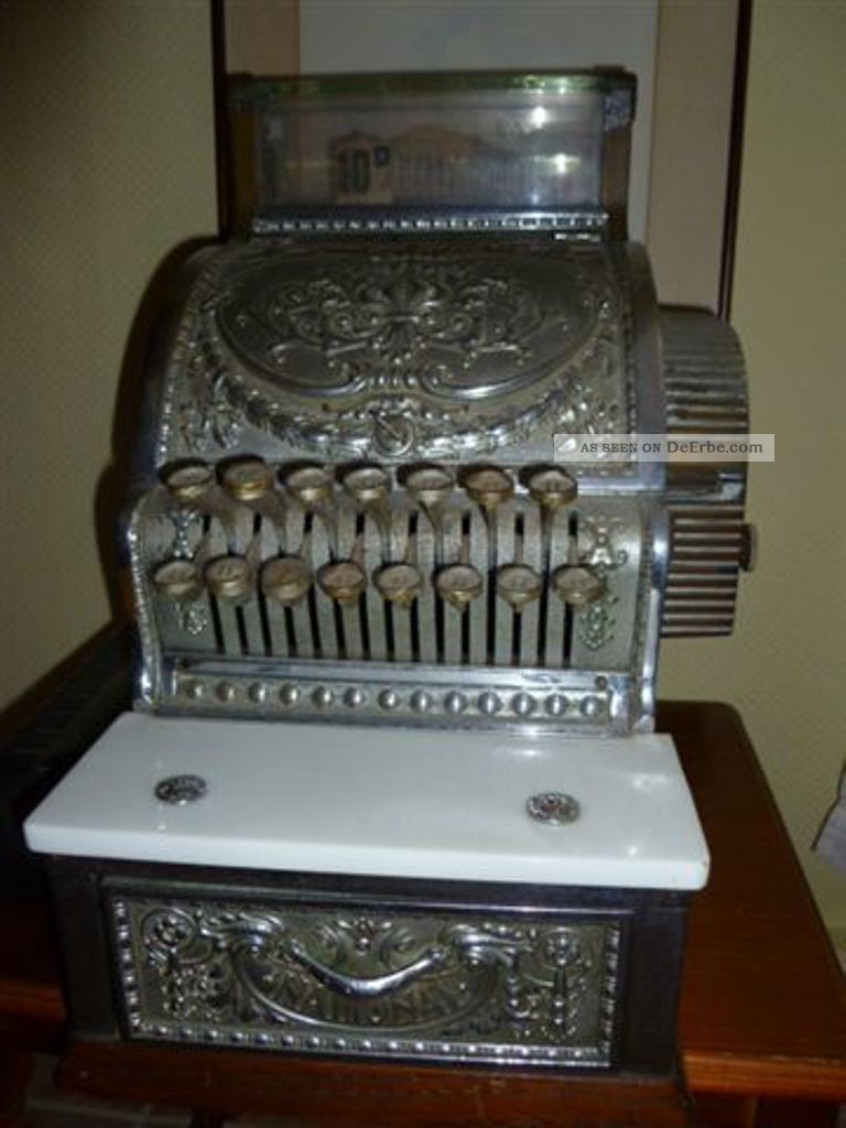 Antike Usa Registrierkasse Kaufleute & Krämer Bild