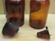 2 Braune Apothekerflaschen Eng - Und Weithals 500 Ml Arzt & Apotheker Bild 2