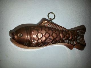 Backform Fisch,  Kupferoptik Mit Aufhängoese Bild