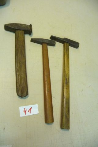 Nr.  41.  3.  Alter Hammer Schmiedehammer Old Hammer Work Tools Bild