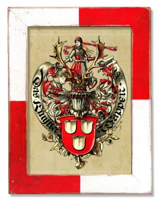 Maler Künstler Wappen Heraldik Historismus Mainz Ulm Jever Kiel Burg Büren Calw Bild