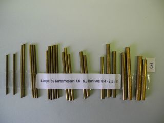 24 Lagerbuchsen - Rohre Aus Hartmessing (bergion Schweiz) Bild
