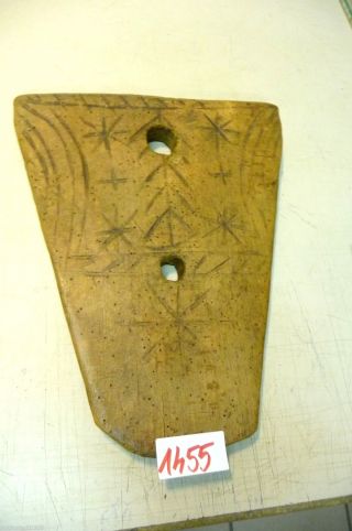 Nr.  1455.  Altes Schinkenbrett Holzbrett Schneidebrett Old Wooden Bread Board Bild