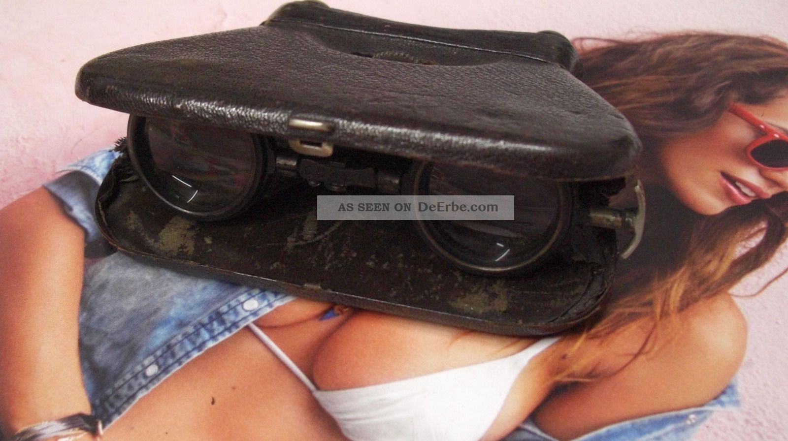 Sehr Altes Klapp - Opernglas Um 1900 Sehr Selten & Sammelwürdig L.  A.  Reine Paris Optiker Bild