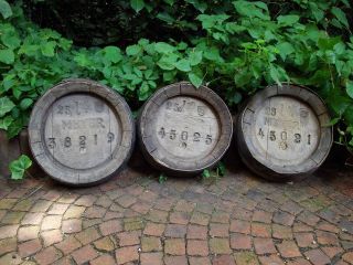 3 Alte Fassdeckel Aus Holz,  Deko,  Von Bierfässern,  Brauerei Meyer Bild