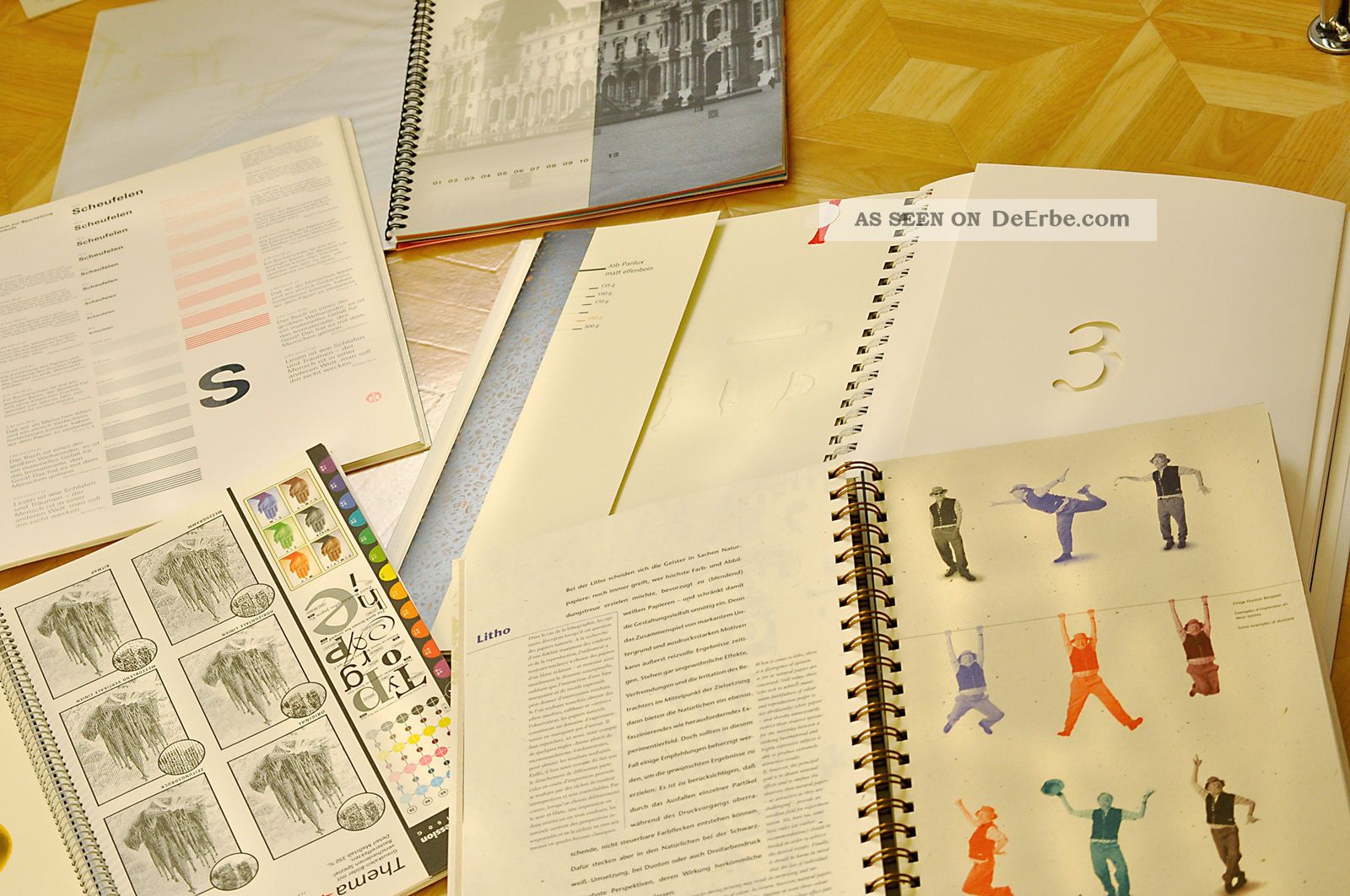 Mediendesign 13 Stk Spezialbücher Offsetdruck,  Pantonefächer - Druckfarben,  Prägen Buchdrucker & Buchbinder Bild
