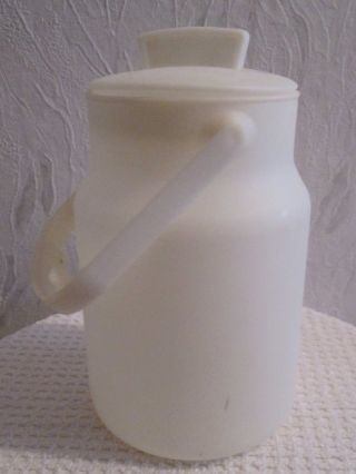 1 Alte Milchkanne Ddr Ca 1 L Plaste / Rar Vintage Bild