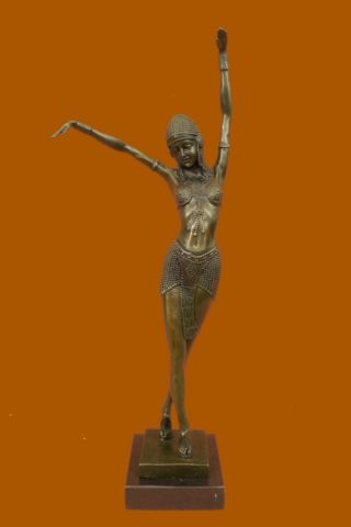 Skulptur Bauchtänzer Bronze Art Deco - Chiparus - Statue Heißgus Statue Bild