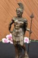 Vintage Signierte Bronzestatue Ritter Figur Dalou - Deko Kunst Plastik Antike Bild 2