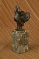 Bronze Skulptur Yanez Dänische Dogge Figur Statue Art Deco Antike Bild 4