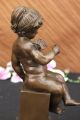 Amerikanische Künstler Art Taylor Nackte Süße Baby Bronze Skulptur Antike Bild 9