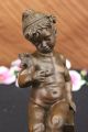 Amerikanische Künstler Art Taylor Nackte Süße Baby Bronze Skulptur Antike Bild 7