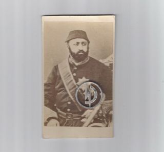 Osmanische Sultan.  Porträt Sultan Abdülaziz 1861 Visit Photo Kairo. Bild