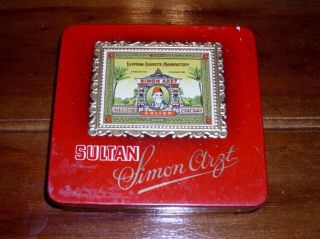 Antik,  Rare,  Egyptian,  Sultan,  Antik Zigaretten Dose Sultan Bild