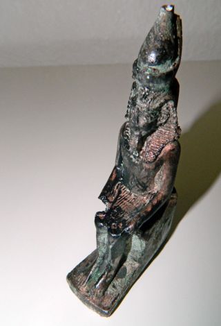 Altägyptische Statuette Des Pharao Amenophis Iii Bild