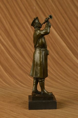 Bronze Marmor Statue Soldat Krieger Militärheld Art Deko Marmor Skulptur Bild