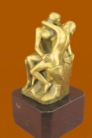 Bronze Skulptur Statue Figur Rodin Küssendes Liebespaar 100 Echt Bronze Bild