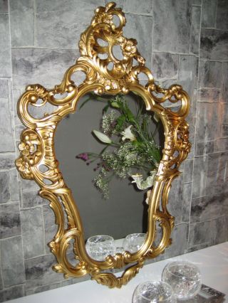 Exklusive Repro Spiegel Wandspiegel Gold 50 X 76 Antik Barock Wanddeko 118 3 Bild