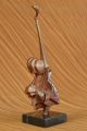 Art Deco Große Dali Musik Musiker Jazz Guitar Player Bronze Statue Figur Kunst Antike Bild 8