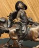 Bronze Skulptur Remington Verwundete Bunkie Western - Cowboy - Pferd Marmor Figurine Antike Bild 10