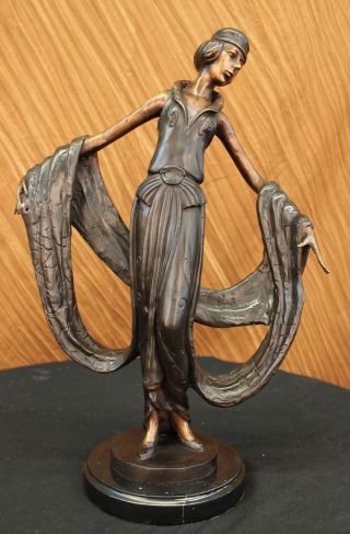Bronze Skulptur Tänzerin Kunst Neuheit Bänder Heißguß Wachs Figur Bild