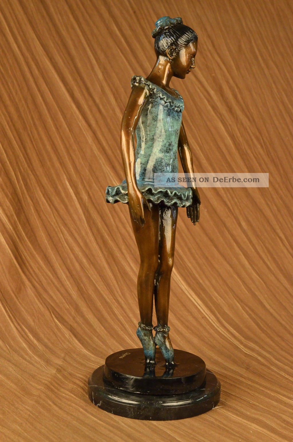 Art Deco Gussbronze Ballett Elegante Ballerina Statue Lrg Antike Bild