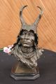 Signiert Milo Japanischen Viking Krieger Bronzeskulptur Marmorstatue Antike Bild 2
