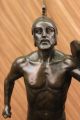 48cm Römischer Gladiator Spartanischer Krieger Bronzene Skulptur Mamorfuß Statue Antike Bild 6