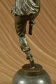 Signiert Kunst Deko Laurel Belly Tänzer Bronze Marmor Skulptur Figur Ausverkauf Antike Bild 11