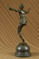 Signiert Kunst Deko Laurel Belly Tänzer Bronze Marmor Skulptur Figur Ausverkauf Antike Bild 4