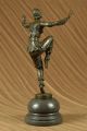 Signiert Kunst Deko Laurel Belly Tänzer Bronze Marmor Skulptur Figur Ausverkauf Antike Bild 5
