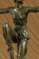 Signiert Kunst Deko Laurel Belly Tänzer Bronze Marmor Skulptur Figur Ausverkauf Antike Bild 7