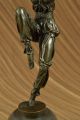 Signiert Kunst Deko Laurel Belly Tänzer Bronze Marmor Skulptur Figur Ausverkauf Antike Bild 8