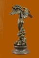 Statue Bronze Skulptur Extra Gross Nackter Weiblicher Engel Von Weinman Museum Antike Bild 5