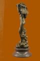 Statue Bronze Skulptur Extra Gross Nackter Weiblicher Engel Von Weinman Museum Antike Bild 7