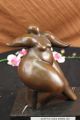 Originalsignierte Skulptur Nackte Lady,  Bronze,  Moderne Kunst Antike Bild 3