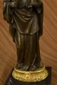 Unterzeichnete Josef Mit Jesuskind - Vergoldeten Heimatkirche Bronze Skulptur Antike Bild 10